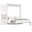 Lit escamotable Murphy avec rangement latéral, lit escamotable pliable peu encombrant et bureau pour chambres d'amis, bureaux et bureaux