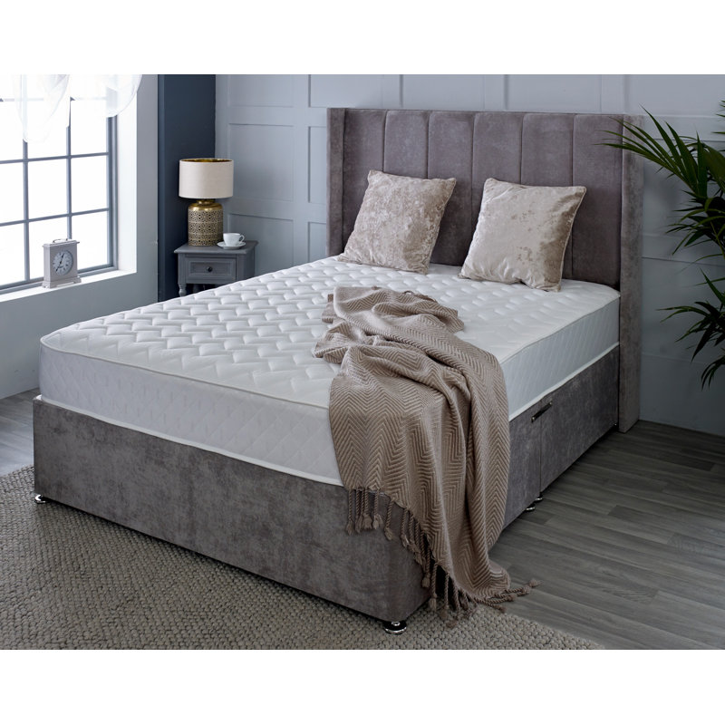 Carine White Noise Open Coil Mattress, Kingsize (5')