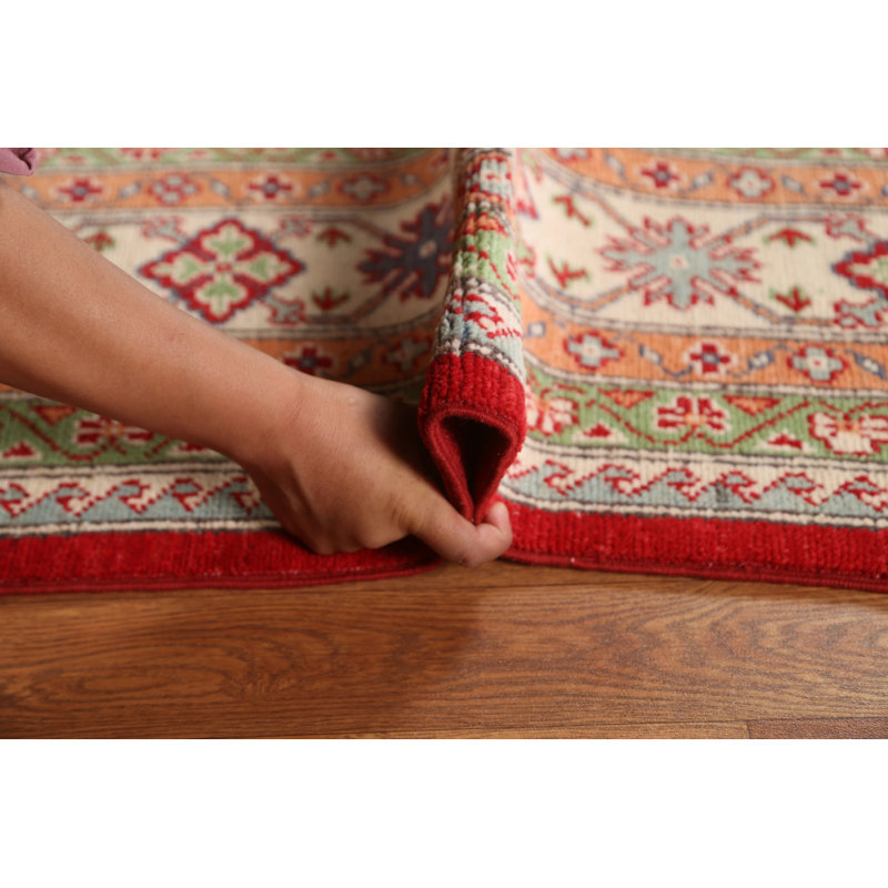 One-of-a-Kind 6'5'' X 9'6'' New Age Wool Area Rug in Red
