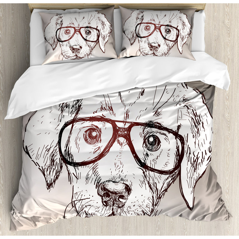 Modern & Contemporary Polyester Duvet Cover, King