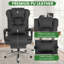 Fauteuil de bureau ergonomique avec repose-pieds, chaise de bureau grande et haute, chaise d'ordinateur de bureau à domicile