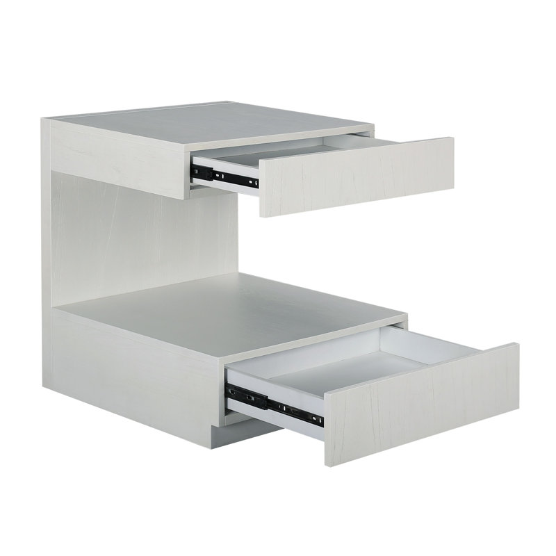 Table d'appoint Steubenville - Blanc, H 24 po x l 22 po x P 24 po, Blanc