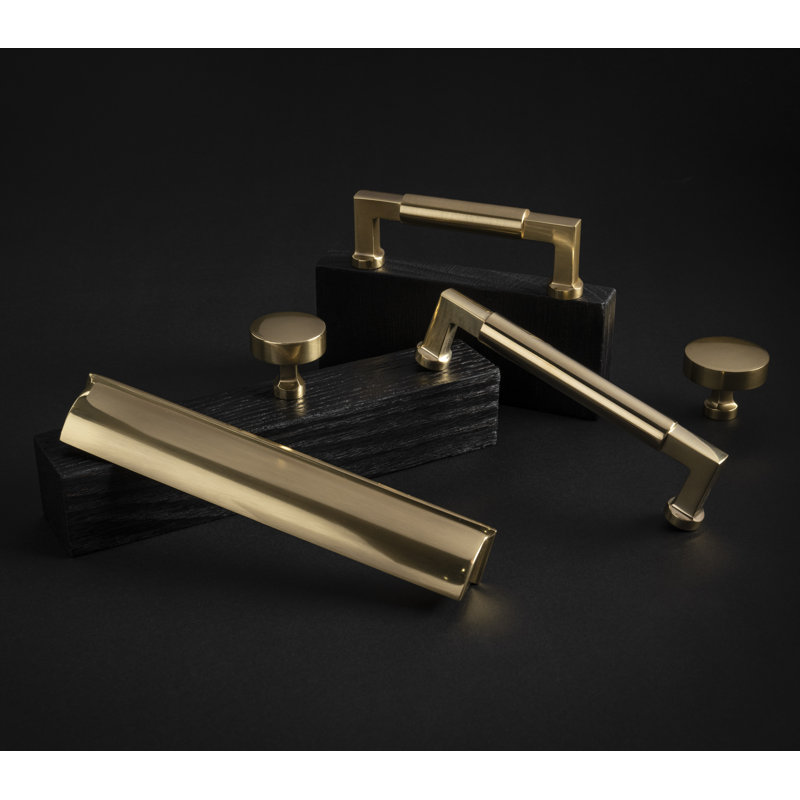 Parkview Collection Round Knob - Cabinet Knob - Transitional Hardware for Drawers & Cabinets, 1-1/4", Antique Brass