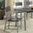 Mckain Open Back Side Chair in Silver