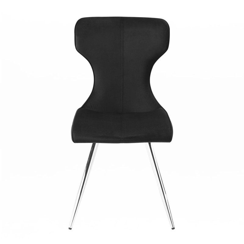 Ensemble de 2 chaises d'appoint en velours