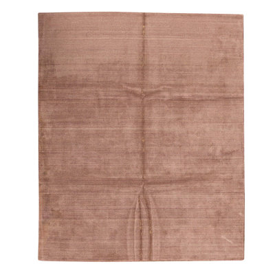 Tapis unique brun de 7 pi 9 po x 9 pi 9 po