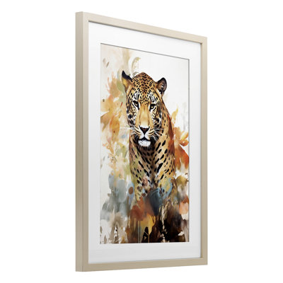 Wild Cheetah Grace, reproduction sous verre encadrée, design par Ray Powers