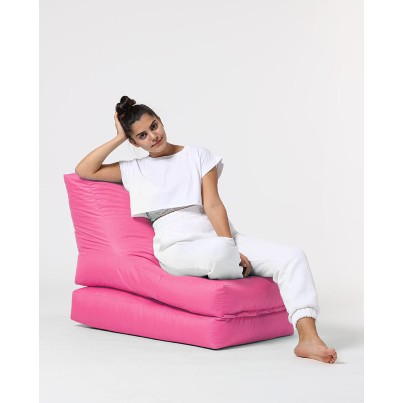 Polyester Outdoor Friendly Bean Bag, Pink 100% Polyester