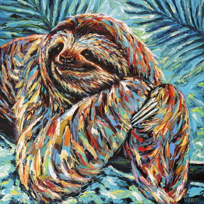 Sloth II 1 Piece Wrapped Canvas Painting