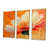 Toile avec cadre flottant or