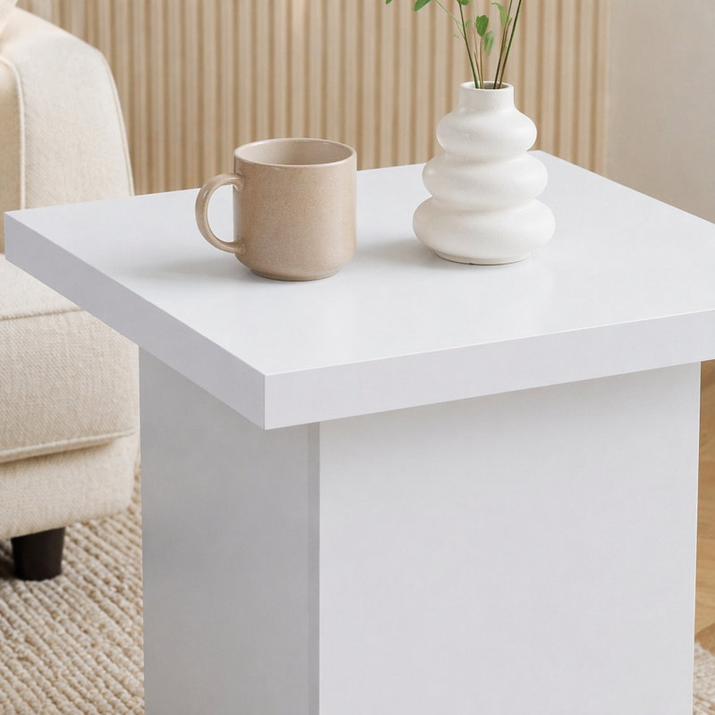Ensemble de tables basses 3 pièces Eldridge, Blanc