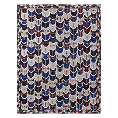 Scandinavian Wool Geometric Area Rug