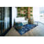 Tapis intérieur / extérieur bleu / blanc Kivett-1010931790