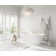 67 Inch Bathtub in Glossy White with Trim