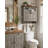 Space Saving Over Toilet Cabinet, Bathroom Wall Organizer With Adjustable Shelves, Medicine Storage & Towel Hooks For Bathroom Kitchen Garage