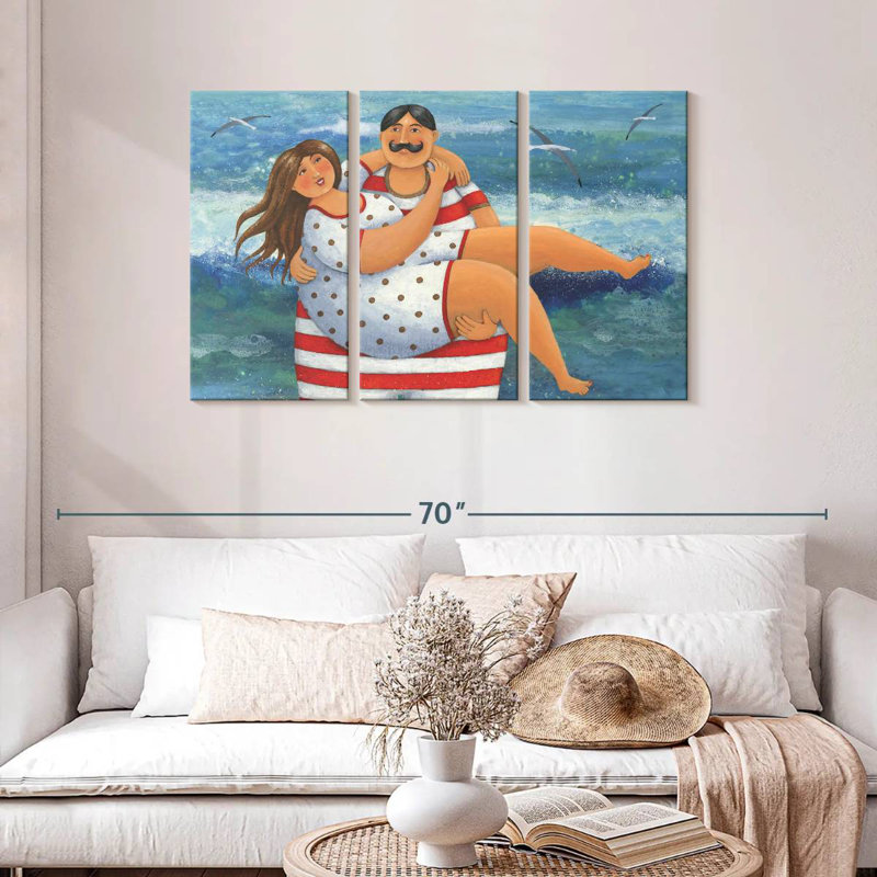 Couples Hold Tight, 28" H x 45" W