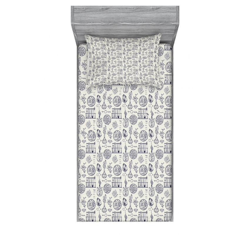 Microfiber Sheet Set, Twin Sheet Set with Fitted Sheet