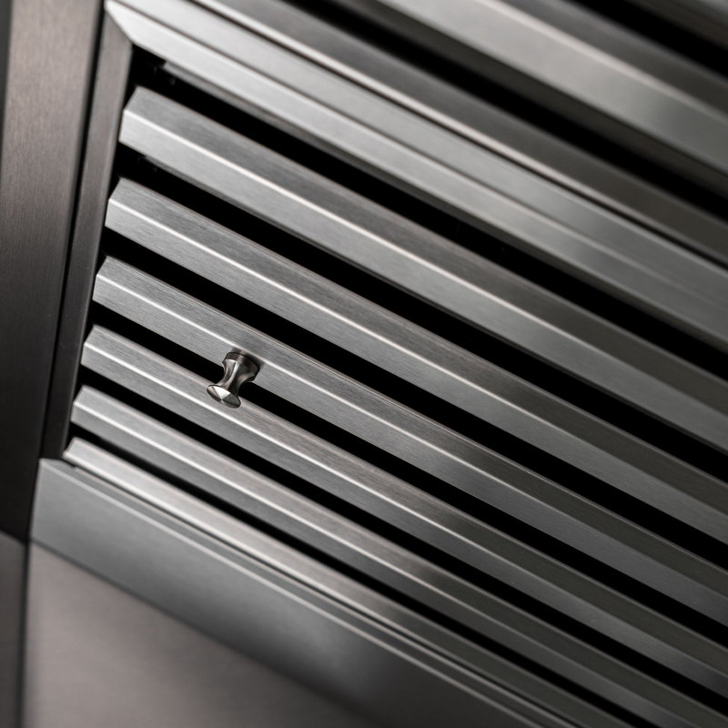 Induction Hardware 36 " W Stainless Steel 1500 CFM Ducted (Vented) Wall Range Hood with Baffle Filter