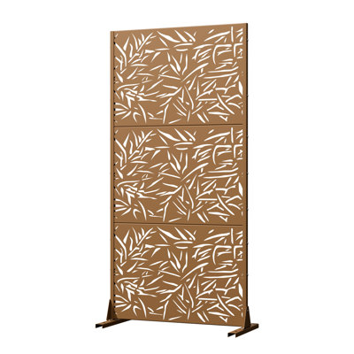 Sage 74 in. H x 35 in. W Privacy Metal Screen Fence Panel