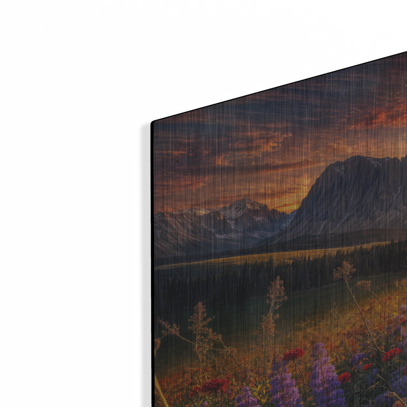  'Magical Meadow' by Rey Klimt Metal Wall Art, 48" x 24"
