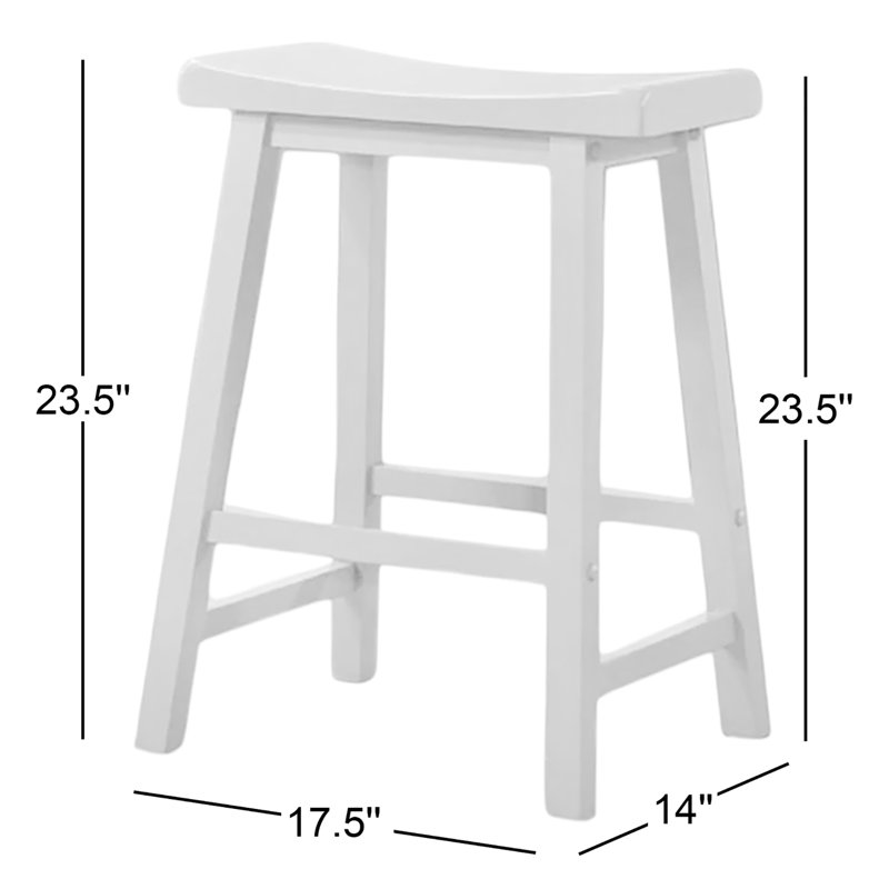 Delaila Counter Stool with Solid Wood Frame