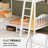 Twin Over Twin Solid Wood Bunk Bed With 2 Shelves For Kids And Adults, White-1703644014