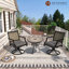 Chaise de patio pivotante en aluminium