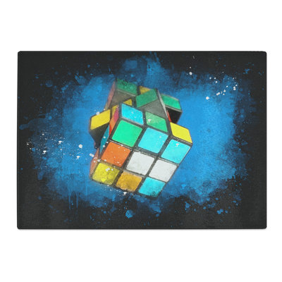 Tempered Glass the Rubik Cube Chopping Board