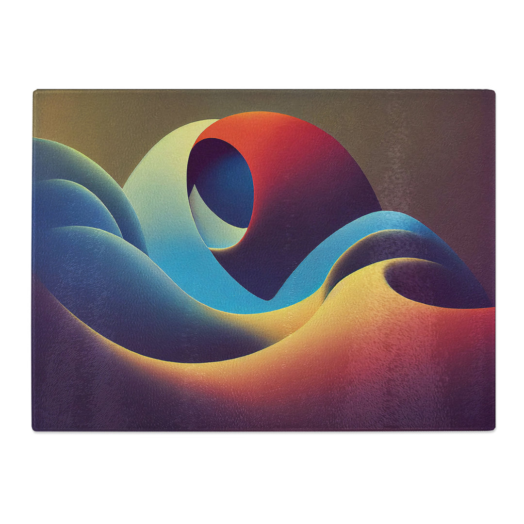 Surreal Modern Art Vol.4 Abstract  Glass Chopping Board