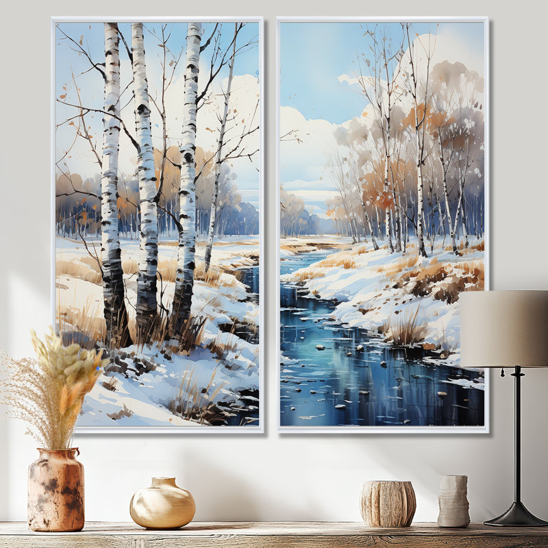 Hallette - Impressions d'art traditionnelles sur toile, 40" H x 40" W, Impression encadrée flottante, White