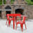 Duluth 30'' Round Metal Indoor-Outdoor Table Set with 2 Arm Chairs-24678687-24678682