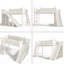 Lit mezzanine simple avec tablettes de rangement et garde-robe-121325722-121325724