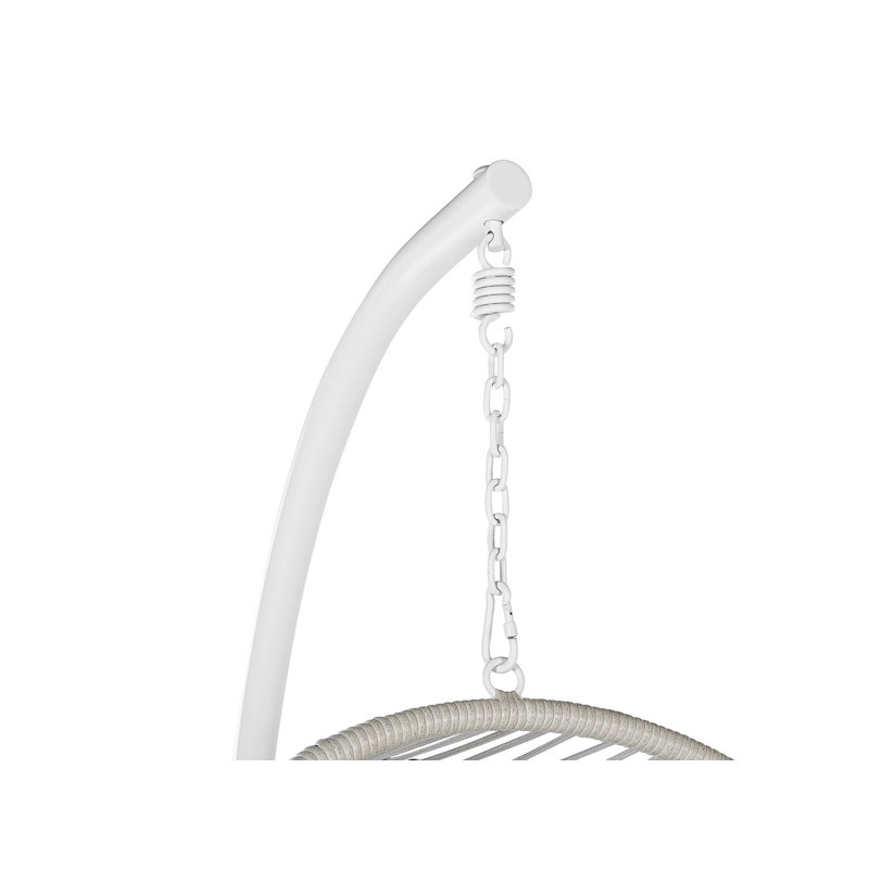 Hotevilla-Bacavi Porch Swing with Canopy, White, Blue