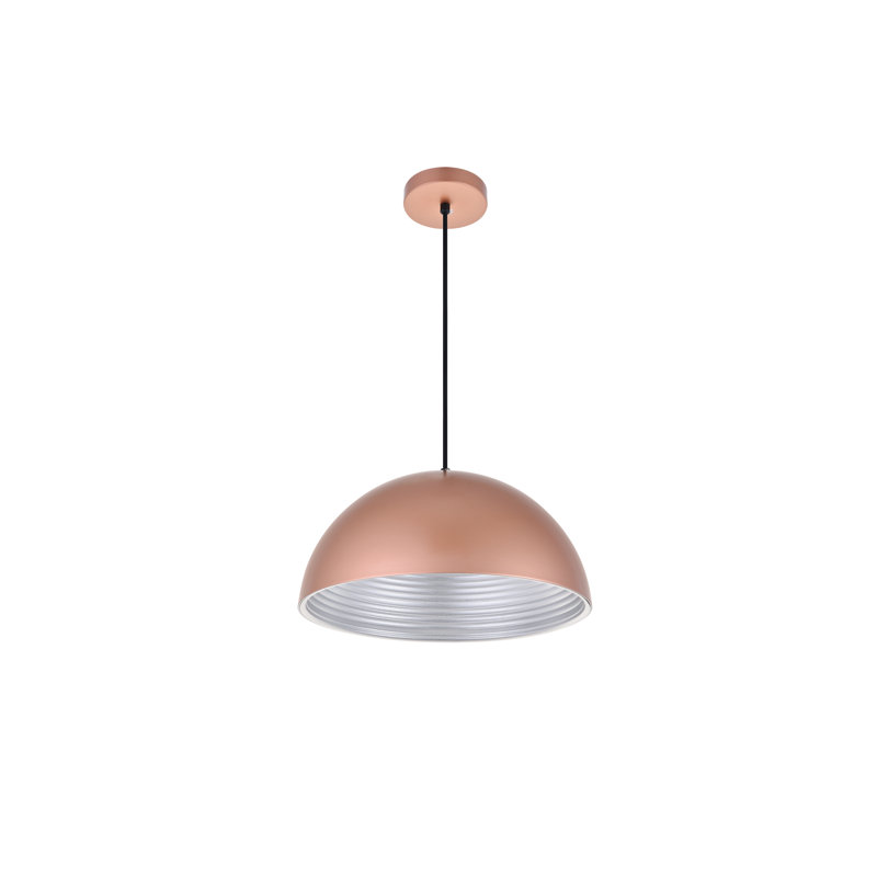 Beaudry 1 - Light Single Pendant, 8" H x 15.5" W x 15.5" D, Honey Gold