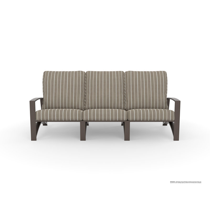 Arc Outdoor 3 - Seat Patio Sofa, Namibia Grey, Copper Creek