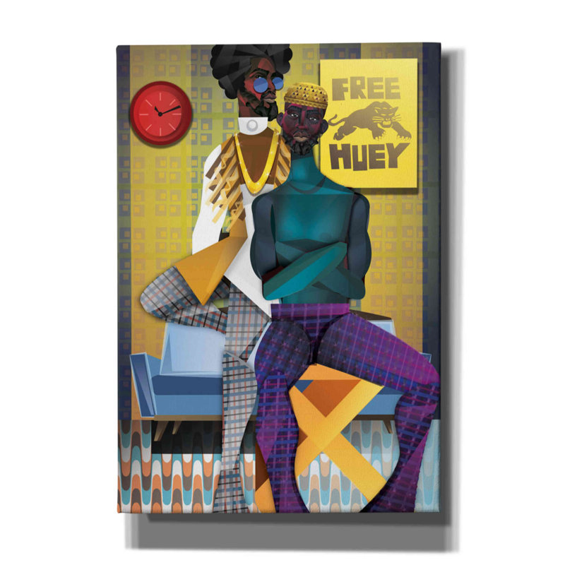 À droite! par Jaleel Campbell - impression sur toile tendue, H 26 po x l 18 po x P 0,75 po