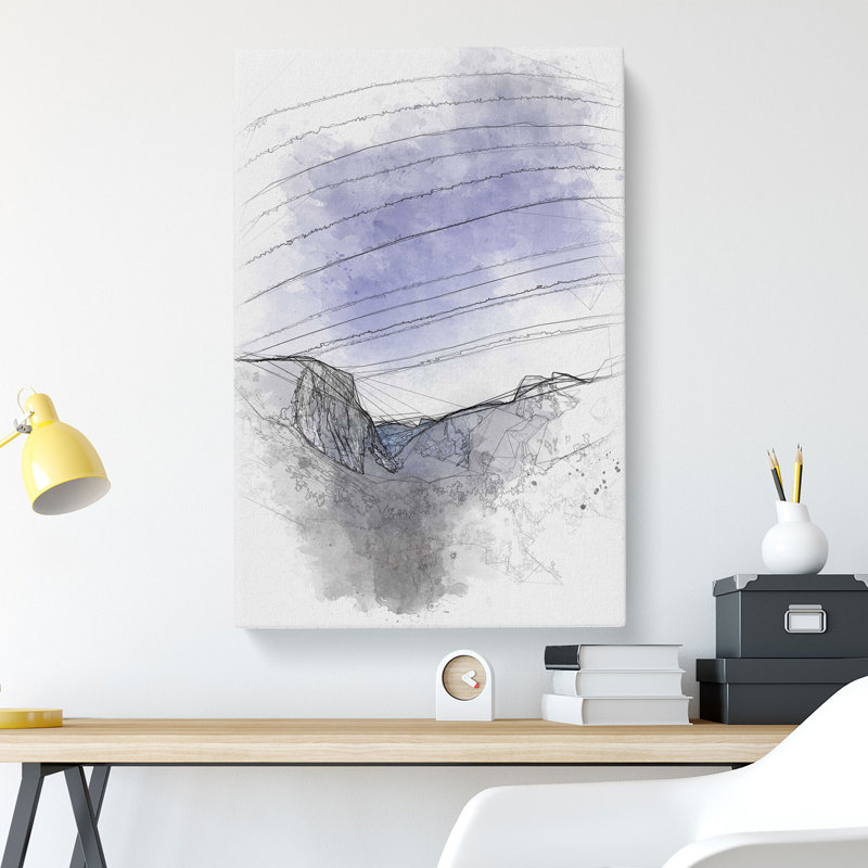 Yosemite Valley At Night In California - Wrapped Canvas Print, 91cm H x 60cm W x 3cm D
