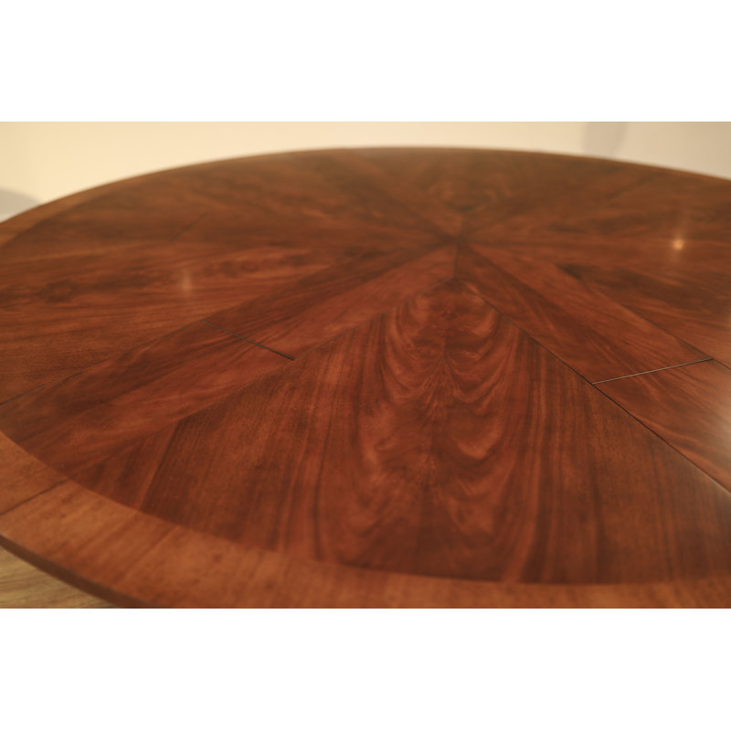 Round Mahogany Wood Dining Table