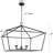 Sedley 28 -Inch Wide 4 - Light Dimmable Lantern Geometric Open Frame Chandelier Aged Iron-1001123330