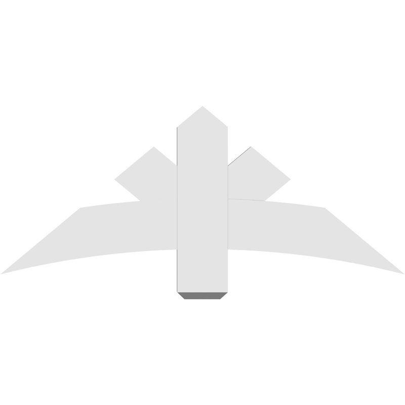 Support de pignon Alberta Alberta, H 20 po x l 48 po (pas: 10/12), P 2 po x F 6 po, PVC