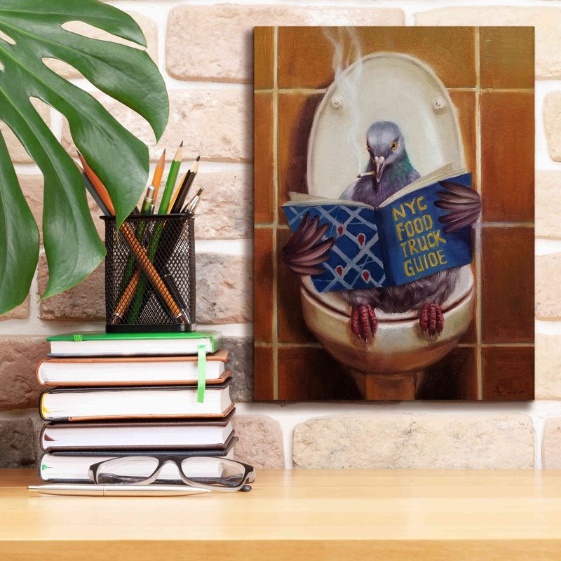 Epic Graffiti «Stool Pigeon» par Lucia Heffernan, C «Stool Pigeon» par Lucia Heffernan, H 16 po x l 12 po x P 0,75 po