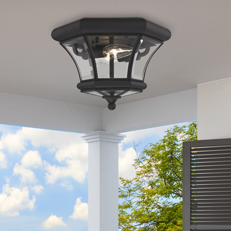 Alexavier Outdoor Flush Mount, Black