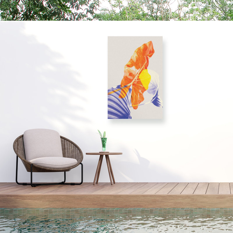 Incado Coloured Leaves Outdoor  Canvas, H 12 po x l 19 po