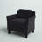 Lourdez 33.9" Curved Arm Tufted Back Armchair-1935560597