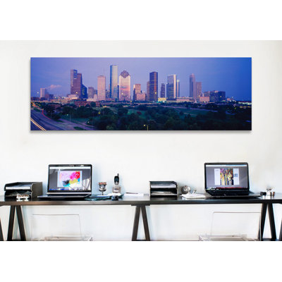 «Buildings in a City, Houston, Texas», reproduction de photo sur toile
