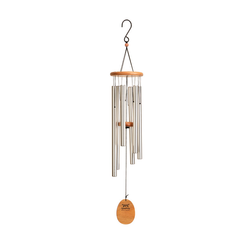 Abstract Wind Chime, Silver