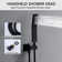 12" Shower System With Waterfall Tub Spout And Handheld Shower Head
