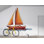 Autocollant de voilier, décalque de bateau, autocollant nautique, cadeau d'art côtier, autocollant amoureux de l'océan, autocollant pour ordinateur portable, bouteille d'eau 287GM