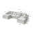 Modern Chenille Cloud Sofa, Freely Combinable-111134581-111134580-111134570