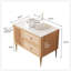 Meuble-lavabo autoportant de 36 pouces avec lavabo en céramique et 4 pieds en métal